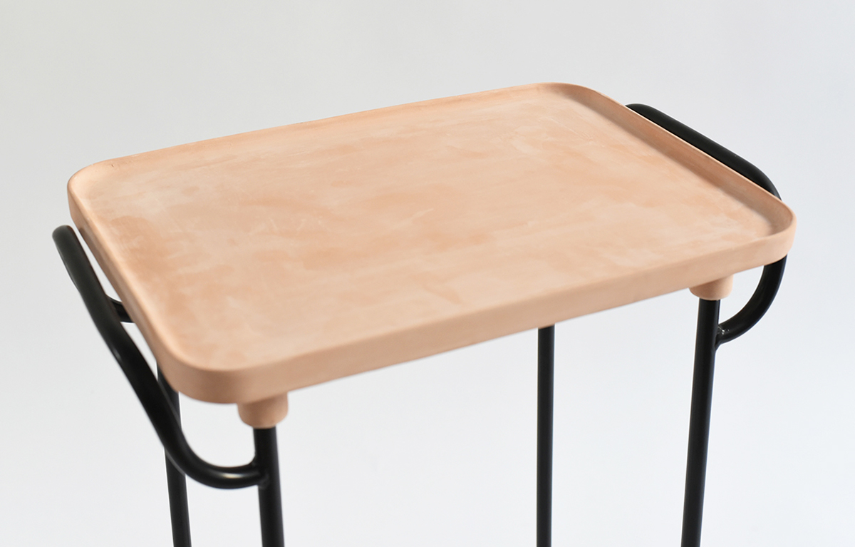 table terracota terracotta ceramic tray mexico small mesa ceramica servicio service metal minimal furniture mueble