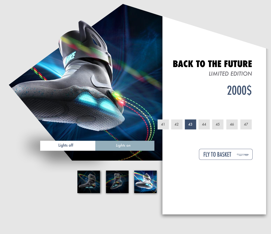 back to the future Nike product