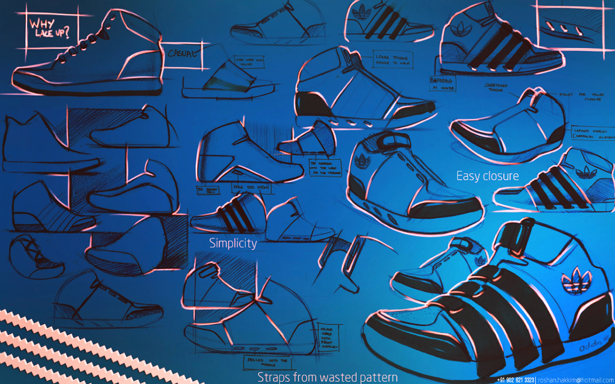 adidas adidas originals adidas concept concept footwear shoe sketch roshan hakkim industrial product
