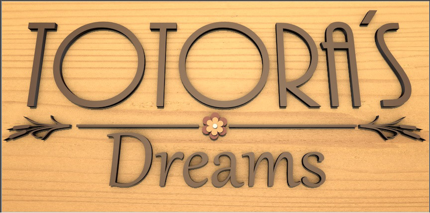 brand logo modeling totora 3D