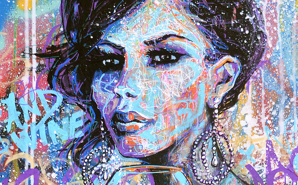 streetart art woman modern portrait Posca colorful graffmatt peps fresh colour elegant fashionart spraypaint painting  