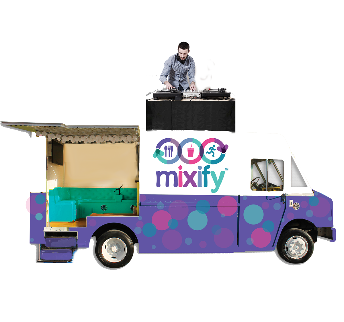 Mixify Food truck food truck wrap food truck design site plan color run fun run