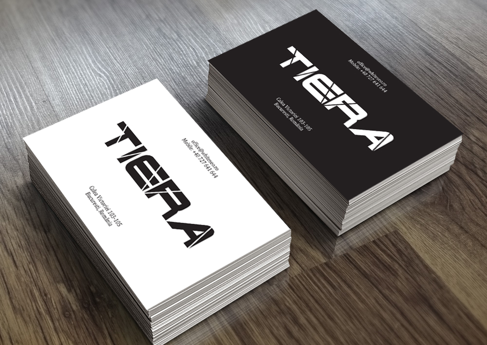 logo tiera IT Solutions minimalist creative web development logo businesscard businesscards logobrand