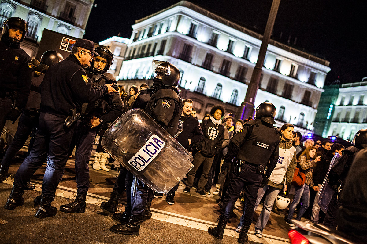 madrid riots march gamonal