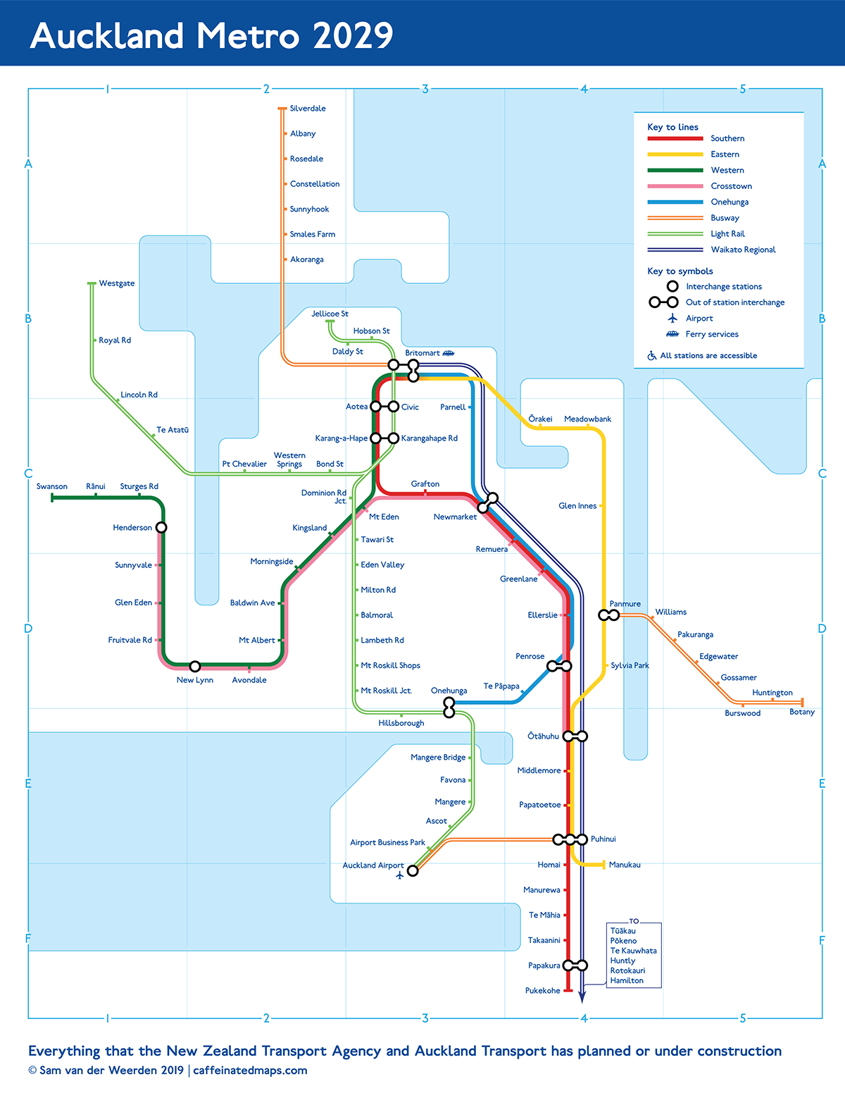 transit map auckland New Zealand