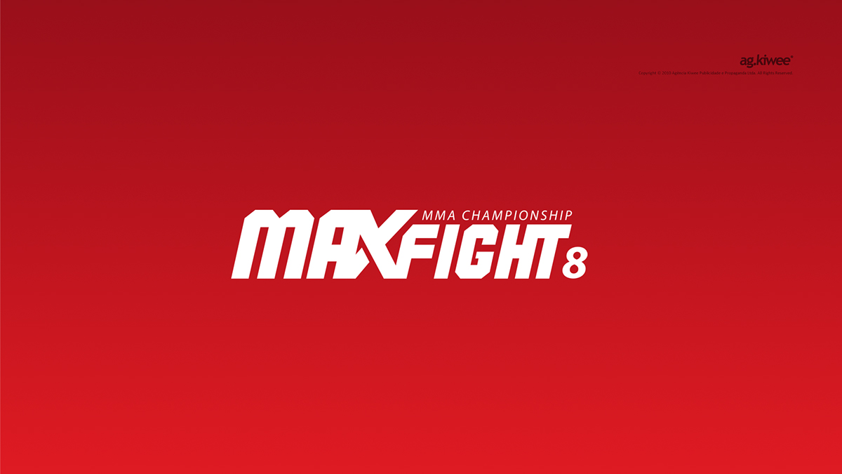 maxfight Event brand poster folder shirt fight MMA 3D photoshop campinas kiwee print