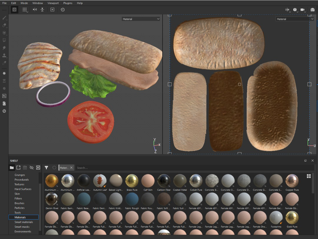 Chicken Sandiwich Food  CGI chicken sandwich wood burger realistic 3D Substance Painter