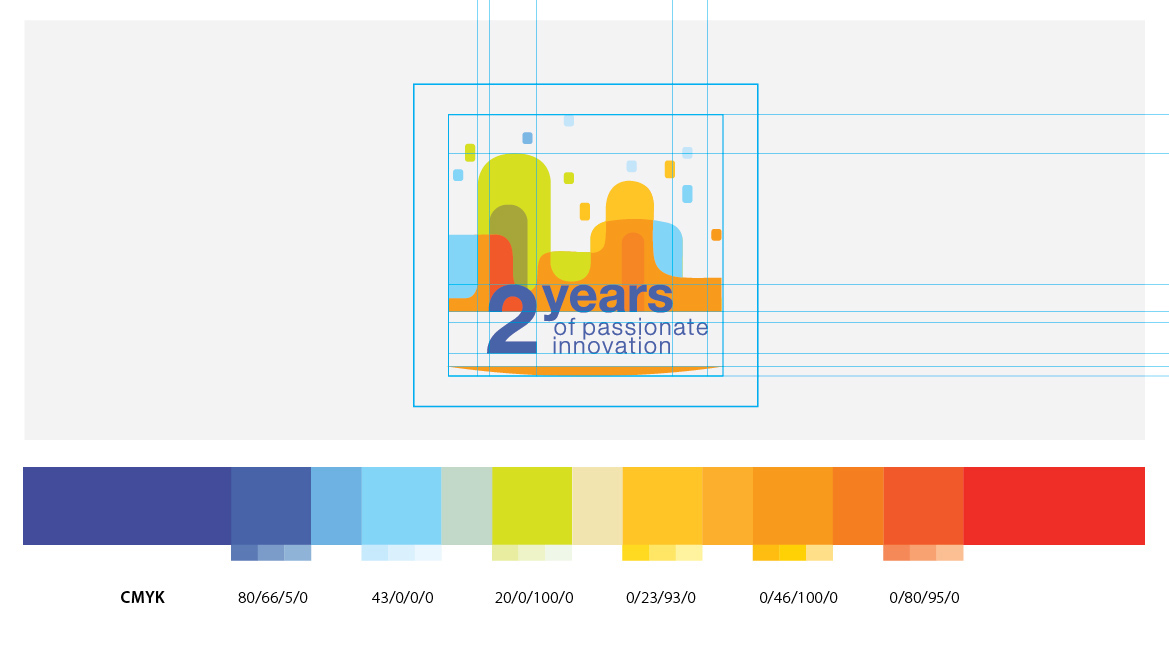 Event logo celebration anniversary colors