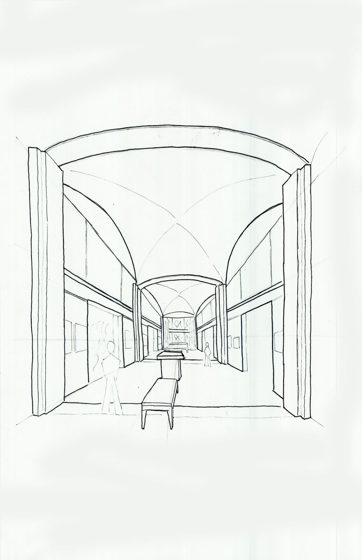 pencil Perspective design Interior shade shadow line color