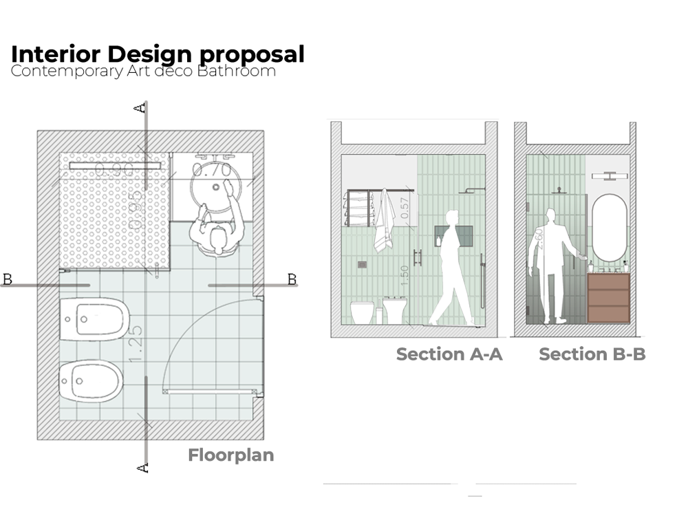bathroom design interior design  architecture graphic design  designer design axonometric