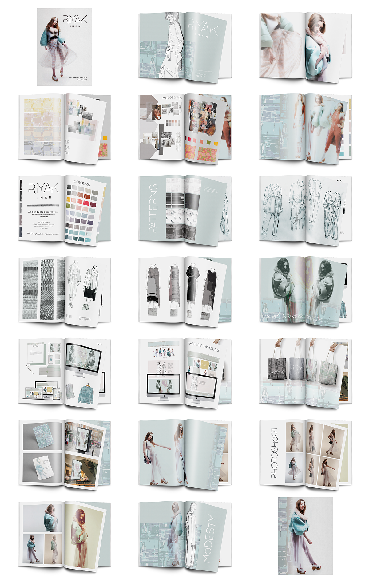 lvr RIYAK IMAN identity editorial magazine Catalogue look book Website Design