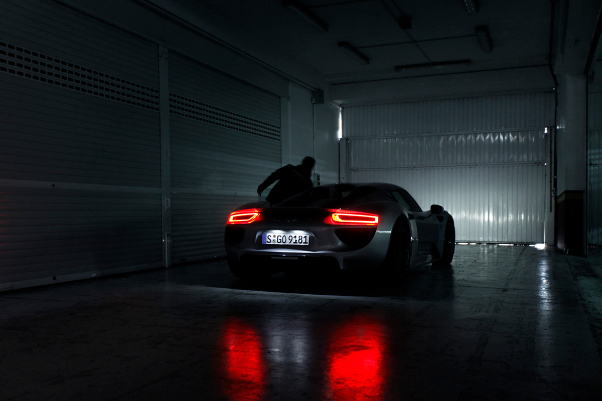 Porsche Ramp editorial spain valencia supercar shoot hybrid