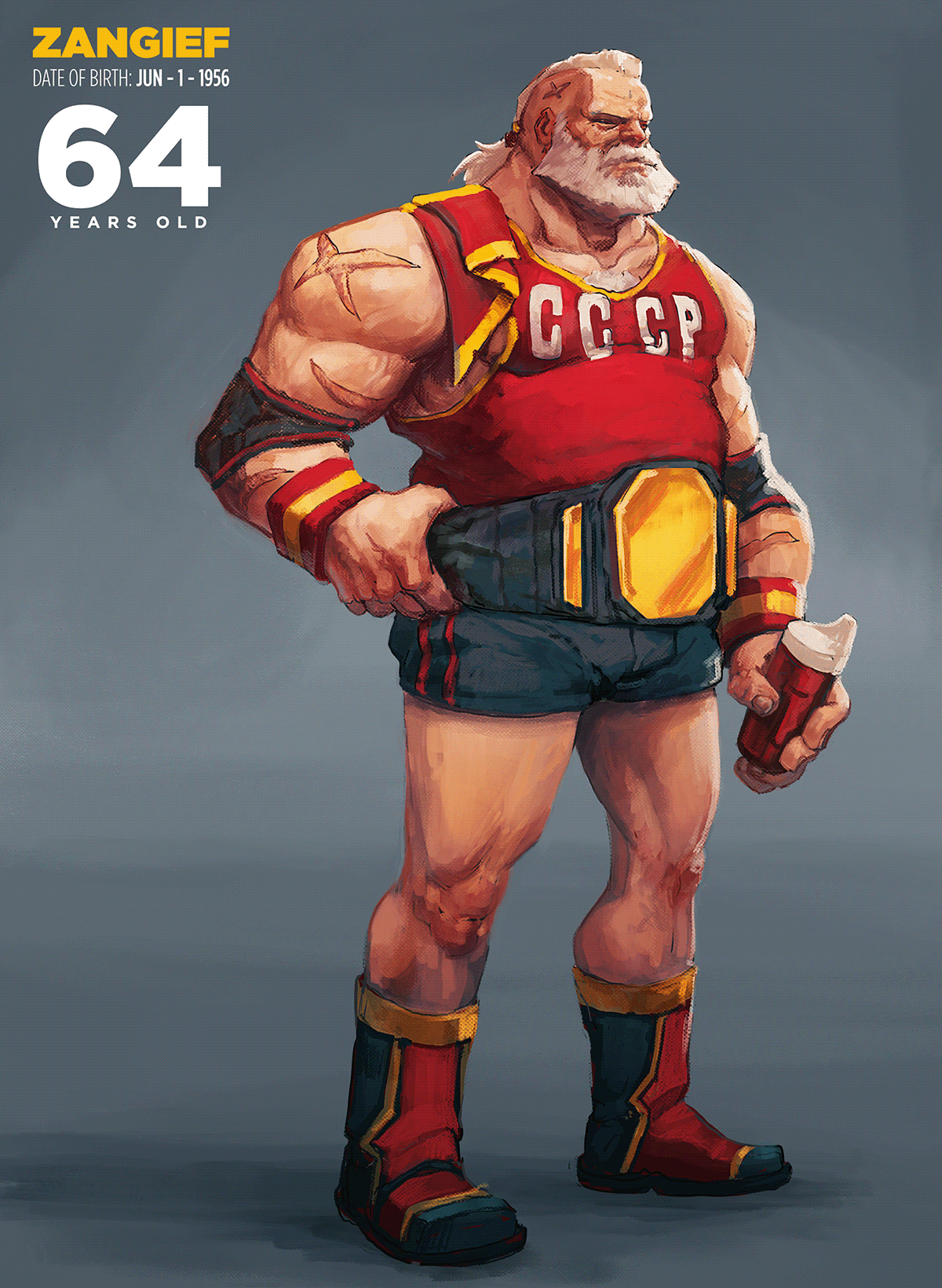 Zangief with 64 years old