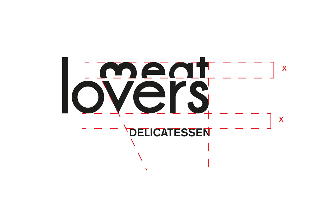 meat lovers meat logo vinho Padrão design eseig
