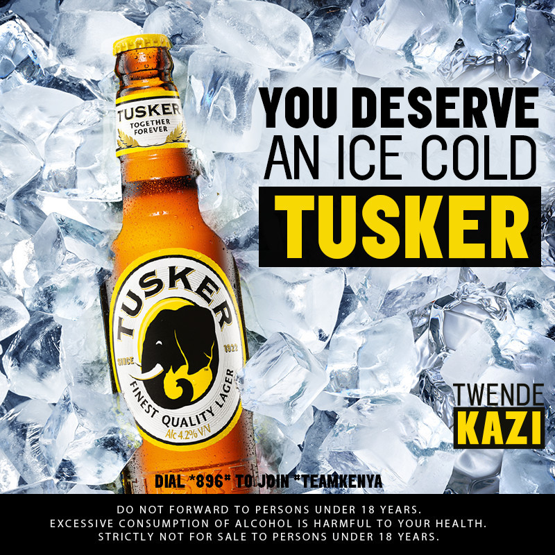 Tusker beer kenya Socialmedia yellow black