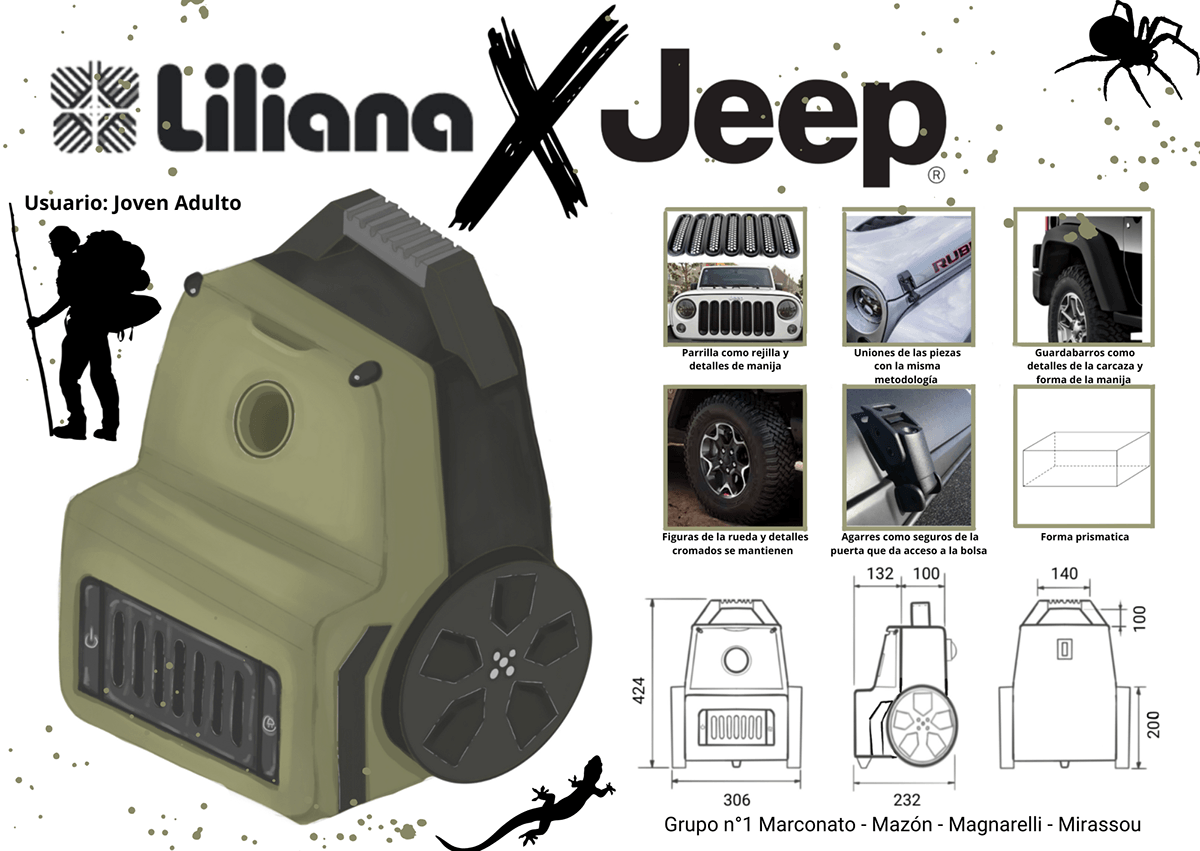design visual identity jeep aspiradora Solidworks industrial design 