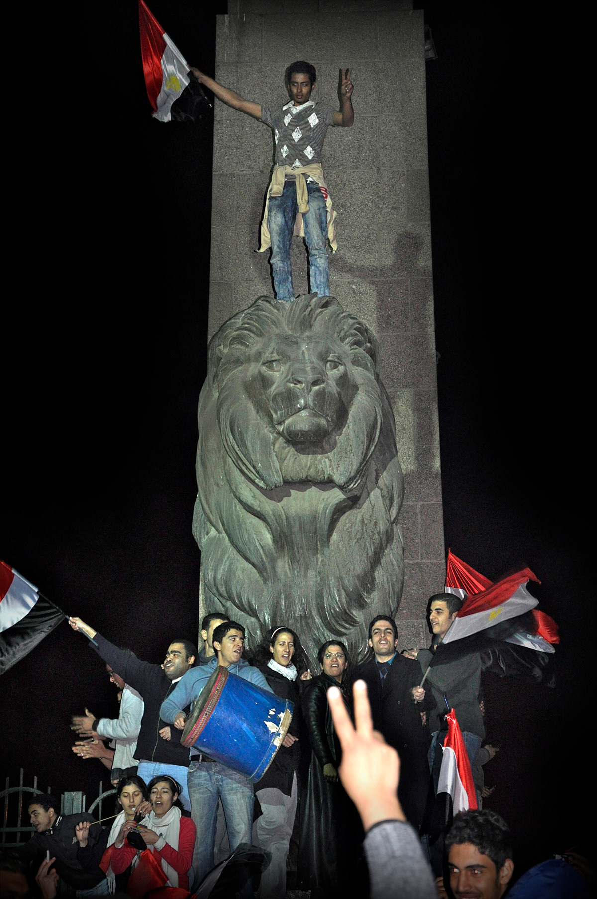 egypt revolution 25 january Street