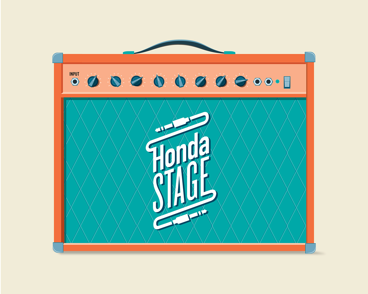 Honda Stage Poster Design music poster