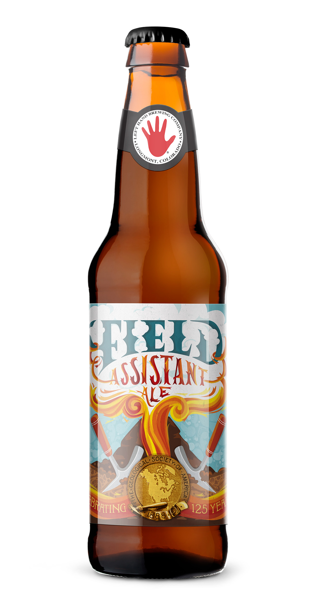 beer lefthand GSA 125 Years brewery bottle label design field field assistant