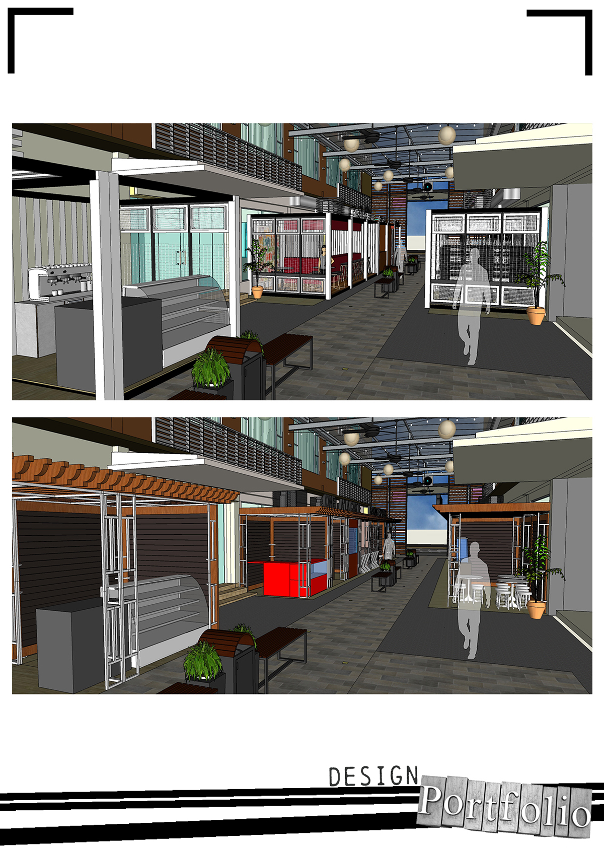 Retail commercial space