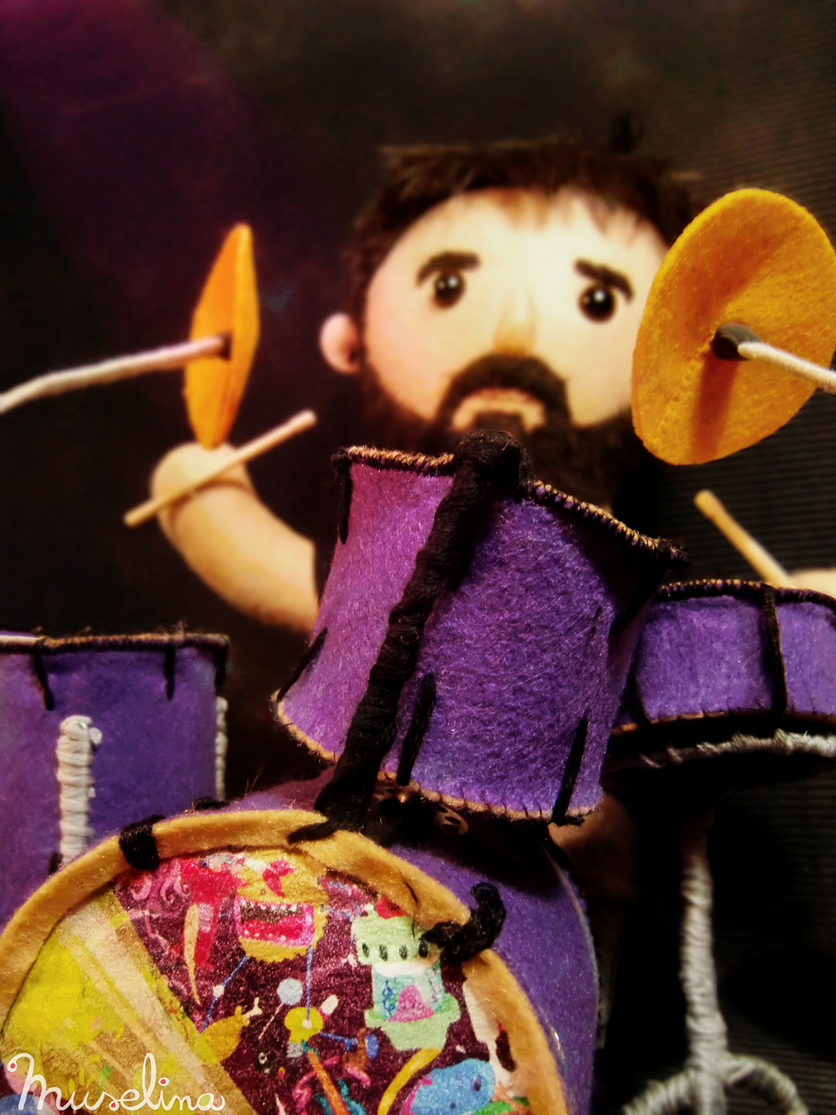 toys Custom doll Character drums drummer craft handmade made-to-order personalizado muñecos creative cute