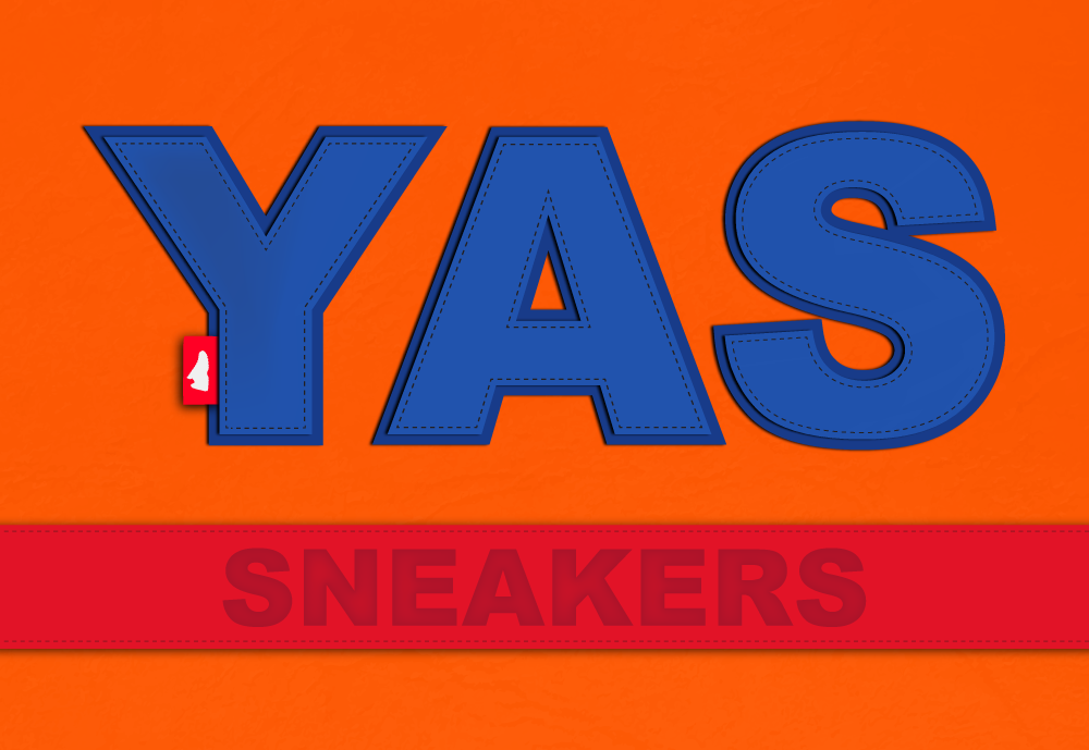 vector yas sneakers Stiches