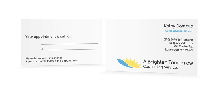 business card Branding and Identity A Brighter Tomorrow