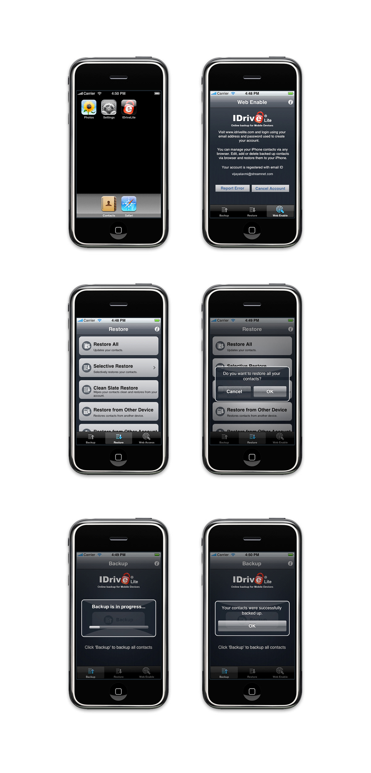 icons iphone 3gs visual design backup application