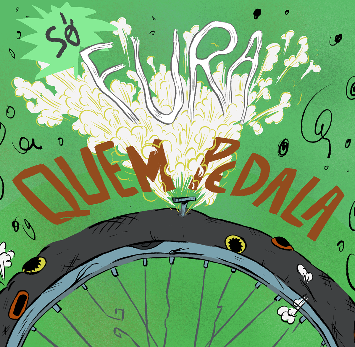 Bike ILLUSTRATION  cartoon stickers