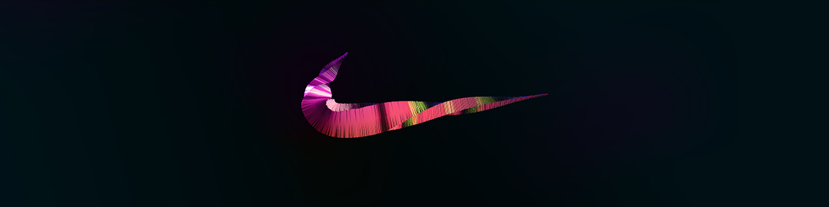 Nike exploration visual abstract Contour Bolder Creative shoe sports 3D evolution particles