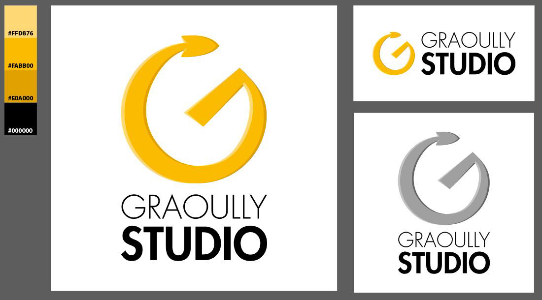 Logotype logo identity visual graoully studio