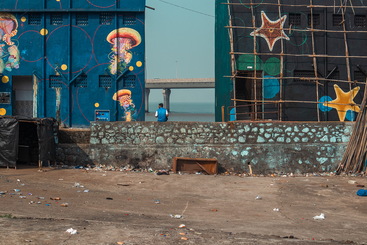 slum MUMBAI Photography  architecture exterior color India