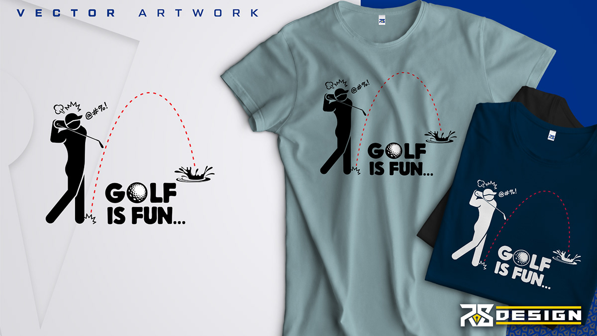 t-shirt T-Shirt Design apparel ILLUSTRATION  Graphic Designer adobe illustrator vector golf sports graphic design 