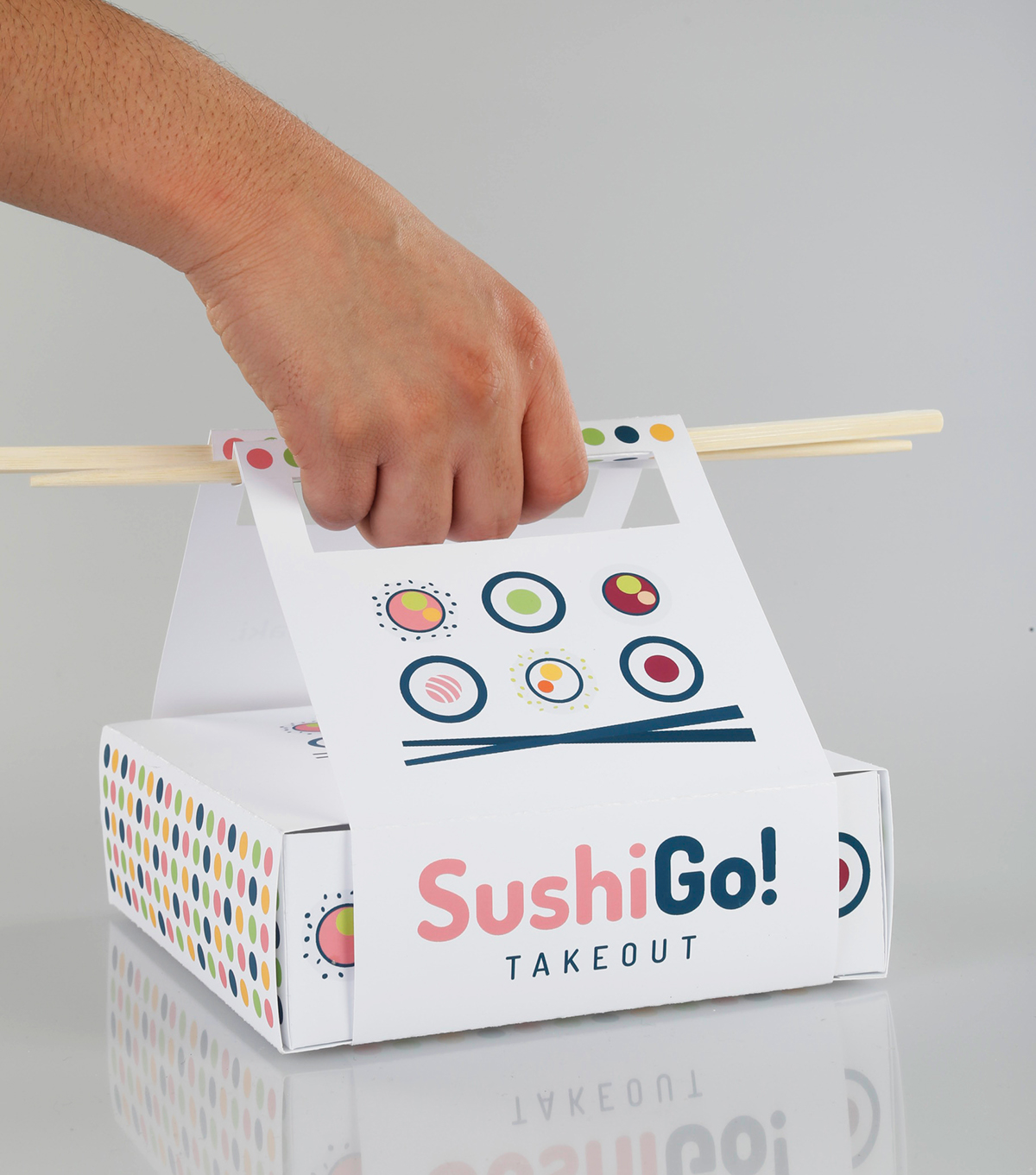 package design  Sushi takeout Takeout box
