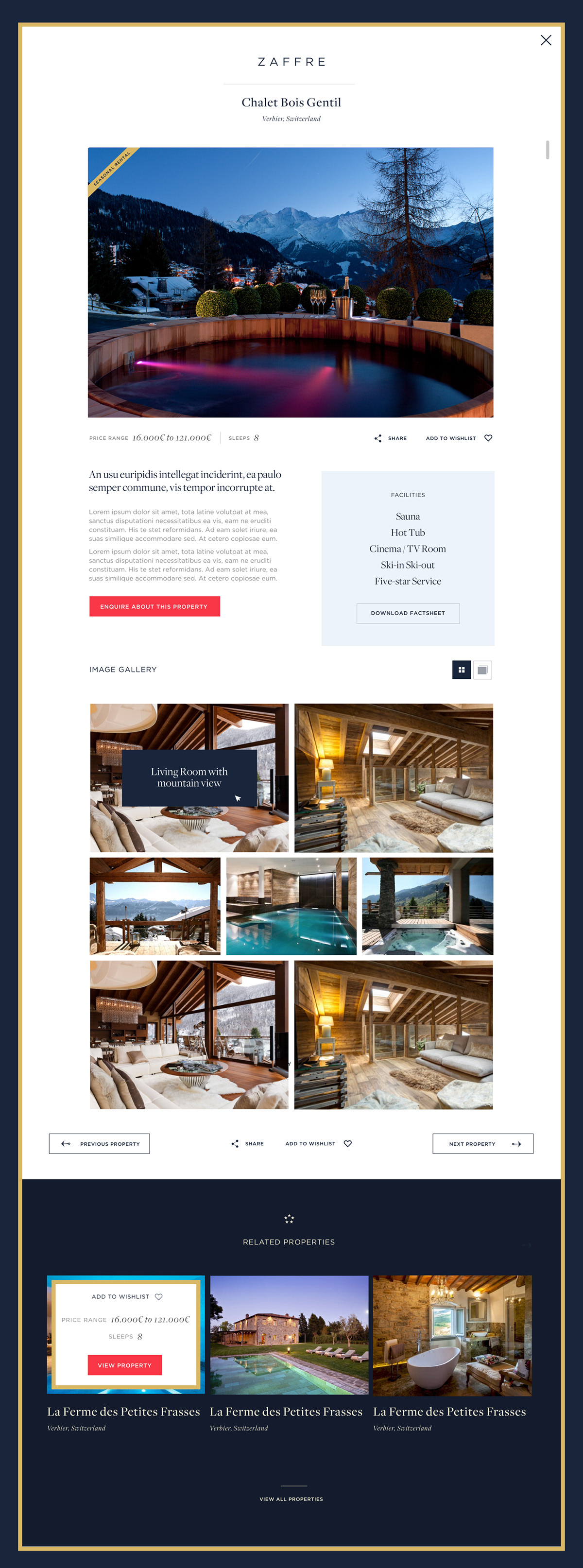 branding  minimalist clean design Website luxury Travel