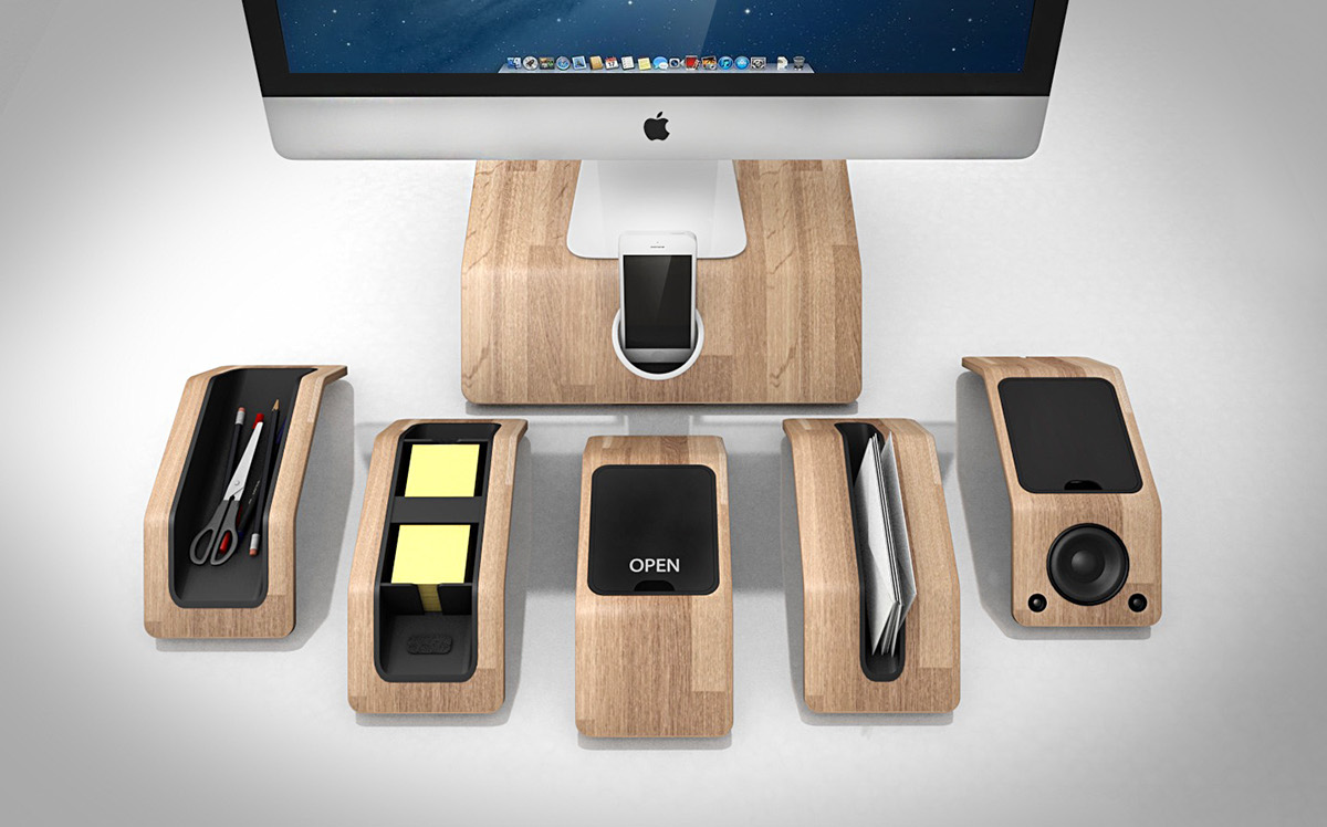 desk Smart iMac apple desk schreibtisch desktop Collection desktop collection Desktop Design dock iphone dock