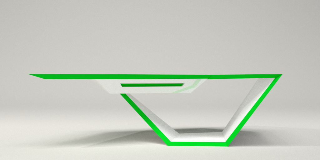 desk table furniture 3D minimal modern