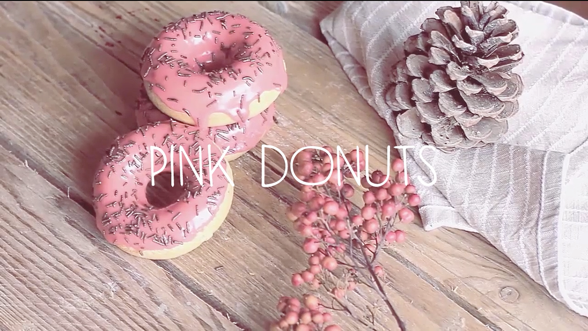 Donuts pink vegan recipe sweet Veggie recipes cake chocolate cream yummy