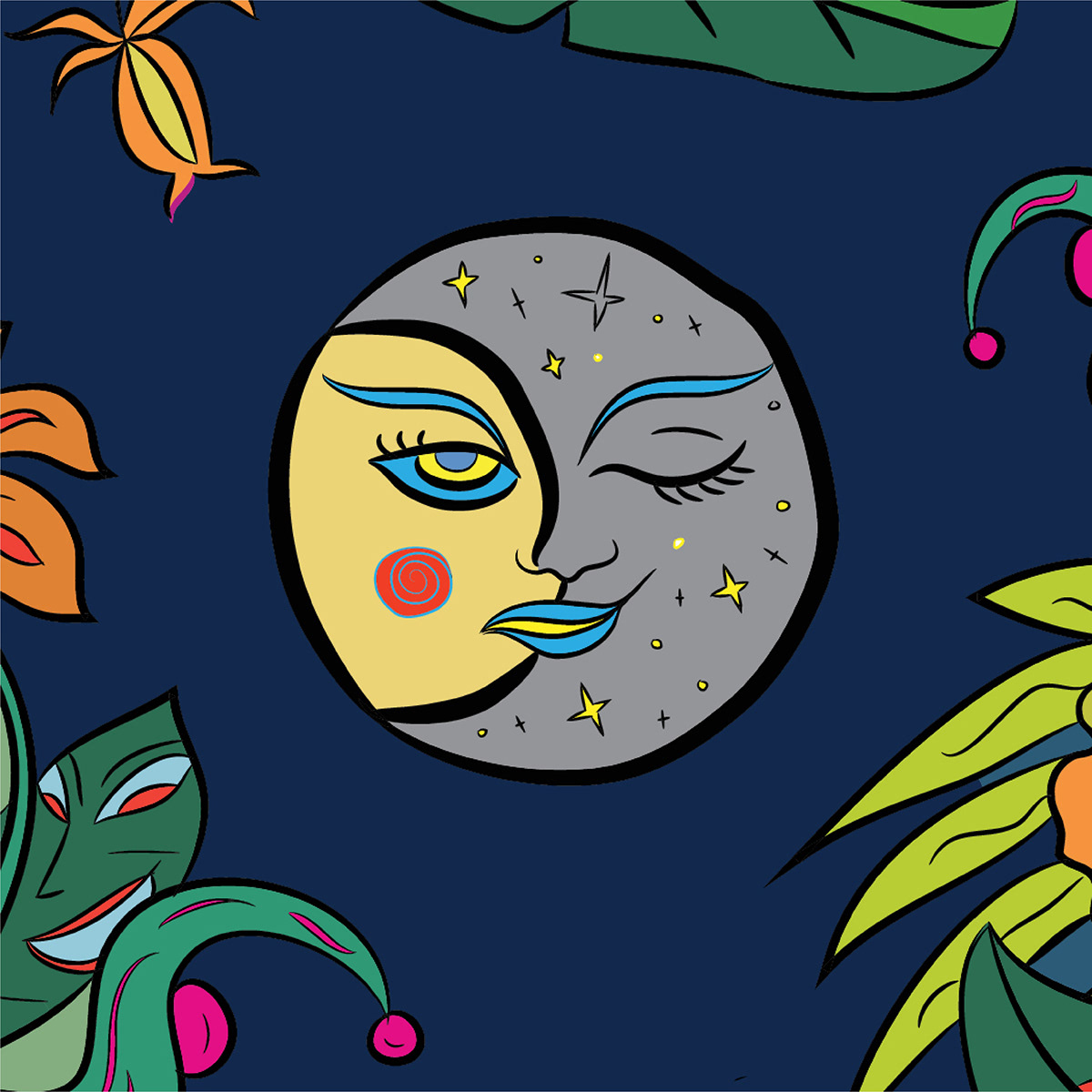 ILLUSTRATION  characterdesign music jazz nightmaresonwax London Sri lanka trippy foliage quirky