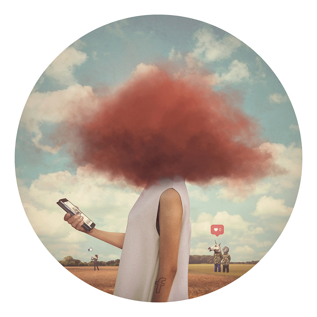 red cloud  surreal surrealism cloud head photomanipulation lover ladder beach forest philippines