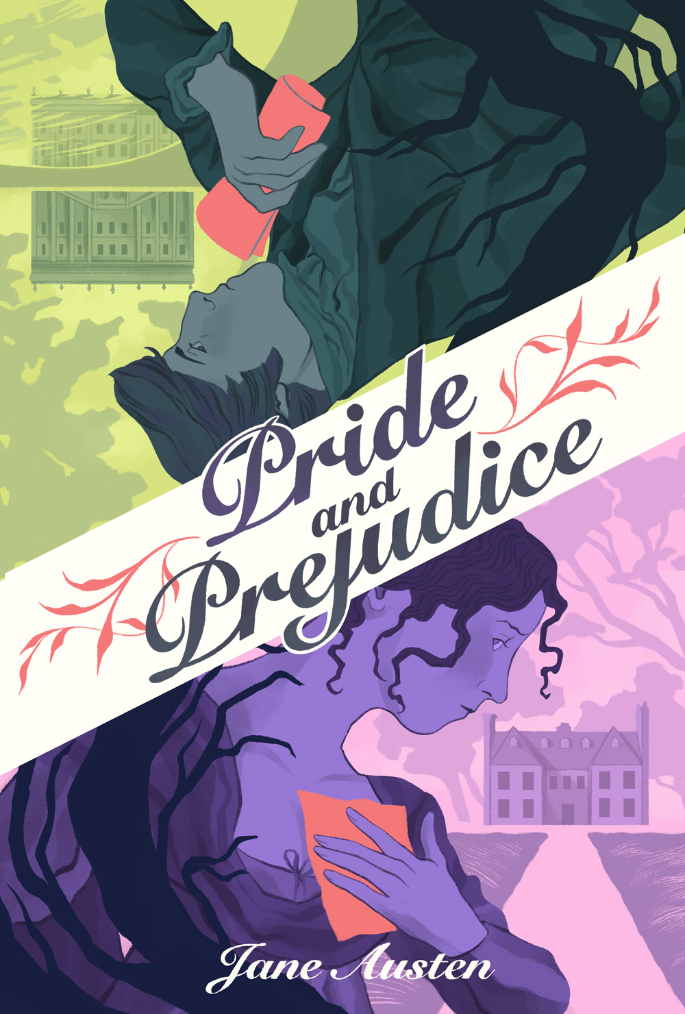 ILLUSTRATION  coverdesign book cover Pride and Prejudice Book Cover Design jane austen classic literature