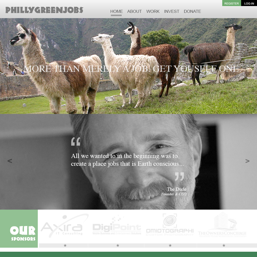 phillygreenjobs organization Webdesign redesign