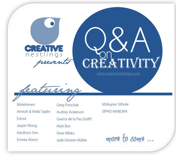 creative nestlings creative Creativity cape town q&a Website Curators conversations