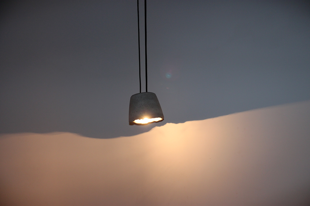 light  lamp concrete dimming
