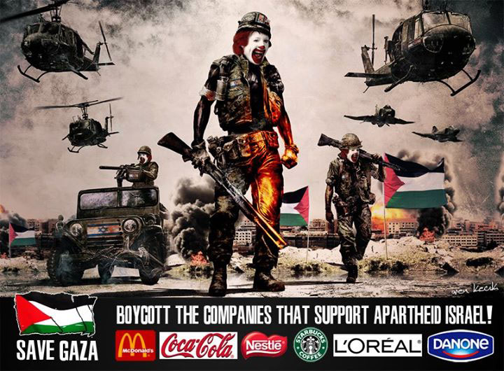 Save Palestine Mc Donalds boycott israel