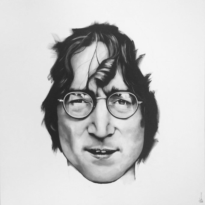 fine art art artist Ray Charles canvas Will Thompson acrylic paint creative Adele einstein johnlennon Lennon john famous