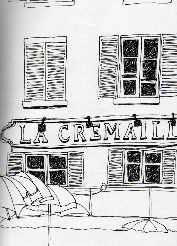 Paris devon jewellery box Seaside buildings ephemera sketches sketchbook