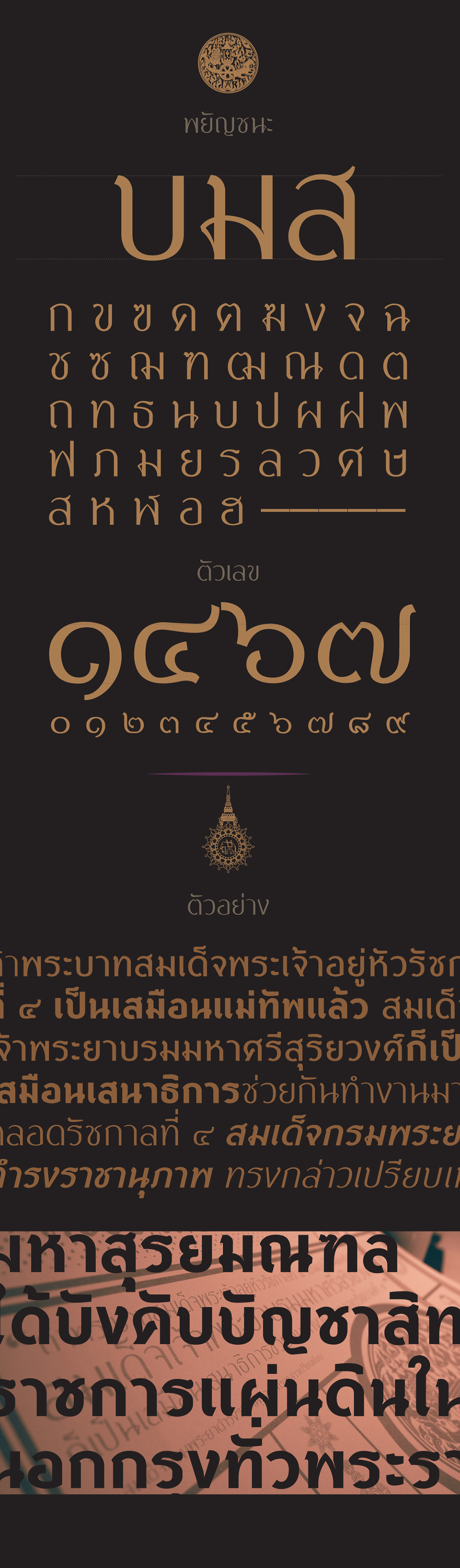 Bansomdejchaopraya Rajabhat University Free font Typeface Thai Font