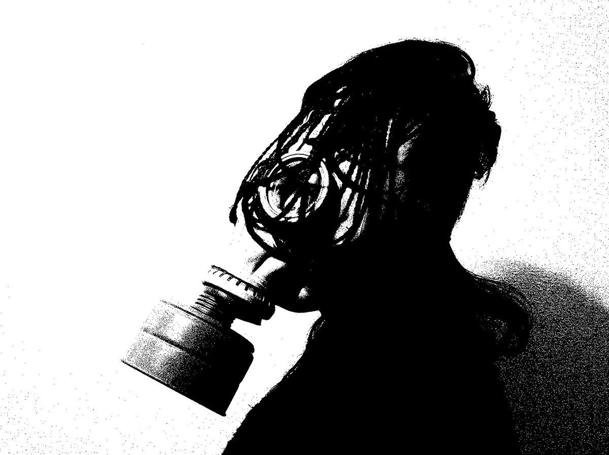 apocalypse foto gas mask pandemic photo