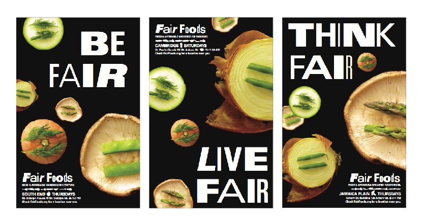 nonprofit ProBono Food  rescue Fair vegetables appreal ads print Web conceptual welfare Bank